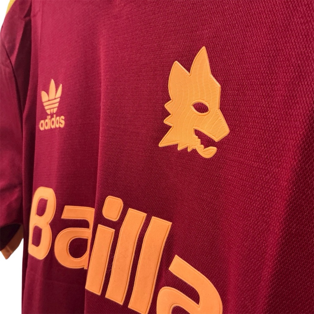 As Roma Adidas 1993 Barilla Home Jersey Abel Balbo # 9 Size XL - Picture 8 of 13